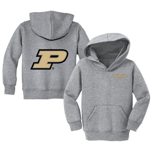 Toddler Chad & Jake Heather Gray Purdue Boilermakers Primary Logo Pullover Hoodie