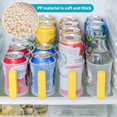 thumbnail image 4 of Portable Soda Can Organizer for Refrigerator Shelves  Beer Can Racks  Refrigerator Storage Sliders (Green), 4 of 8
