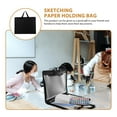 thumbnail image 3 of CATIEBYE Sketchbook Bag 1Pcs Black Rectangular Waterproof For Art Students PP, 3 of 8