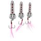 thumbnail image 5 of 3x Señuelos de de tamaño Crankbaits de hilanderos de cebo puntos rojos Plata Sunnimix Señuelo de la cuchara de la pesca, 5 of 8