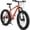 Orange, variant on Track Seven 26-Inch Fat Tire Mountain Bike, High-Carbon Steel Frame, Full Shimano 21-Speed Drivetrain, Dual Disc Brakes, All-Terrain Suspension MTB for Adults, Black
