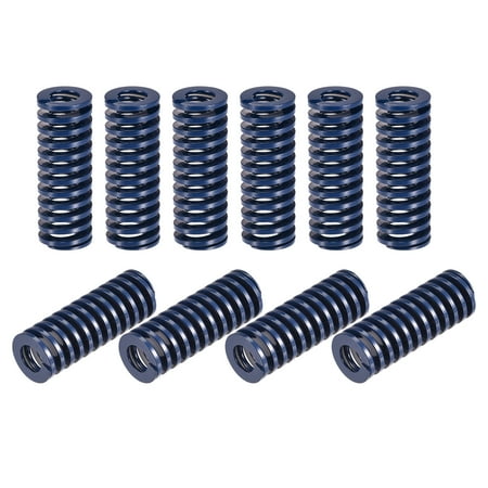 

Uxcell Die Spring 10 Pack 20mm OD 50mm Long Spiral Stamping Light Load Compression Die Springs Blue