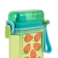 thumbnail image 4 of Mainstays 14 fl oz Novelty Water Bottle, Sipper, Strawberry, Green, with Handle, Silicone Straw, 4 of 7