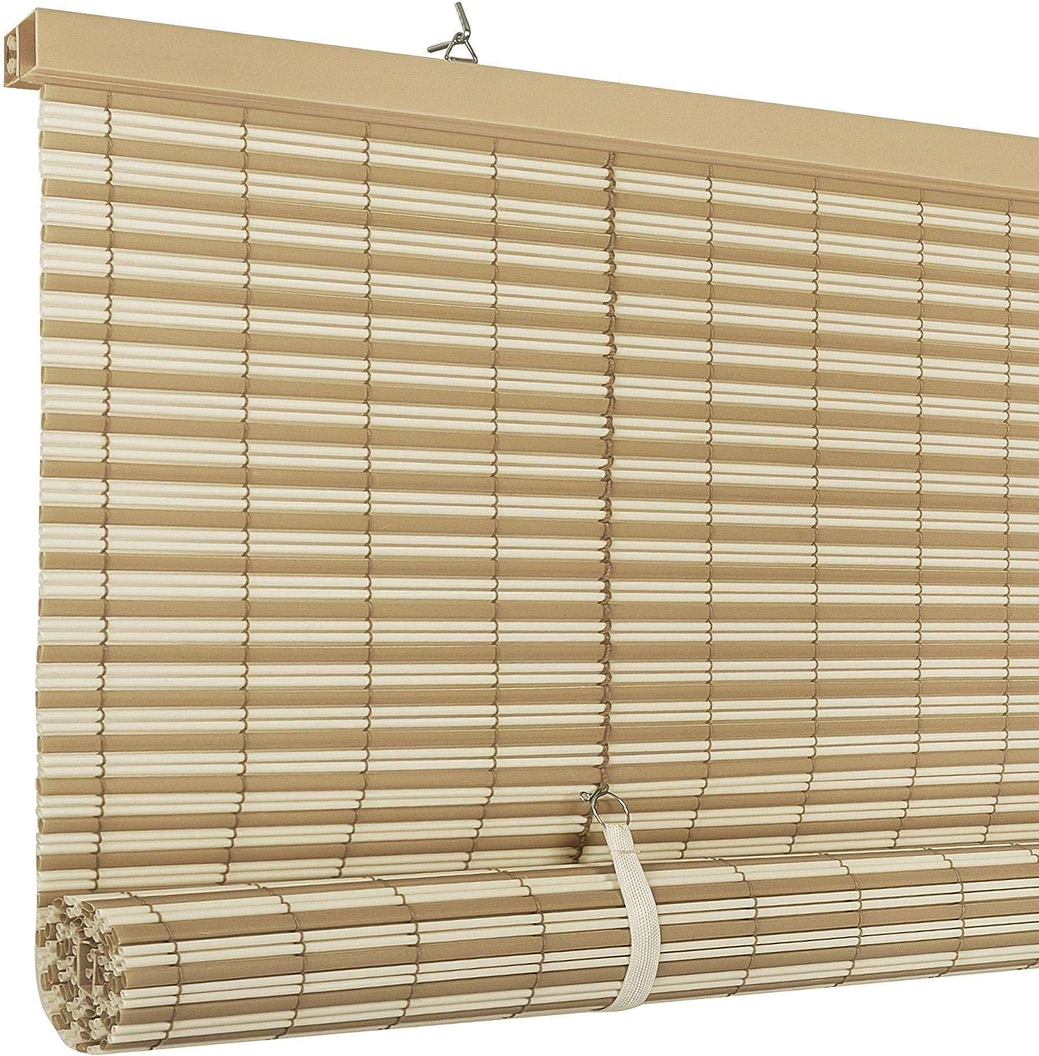 JHUS Oval Cordless Rollup Light Filtering Window Blinds Roller Shades Window Blinds Blinds for Windows Window Shades Window Shades for Home Window Shades