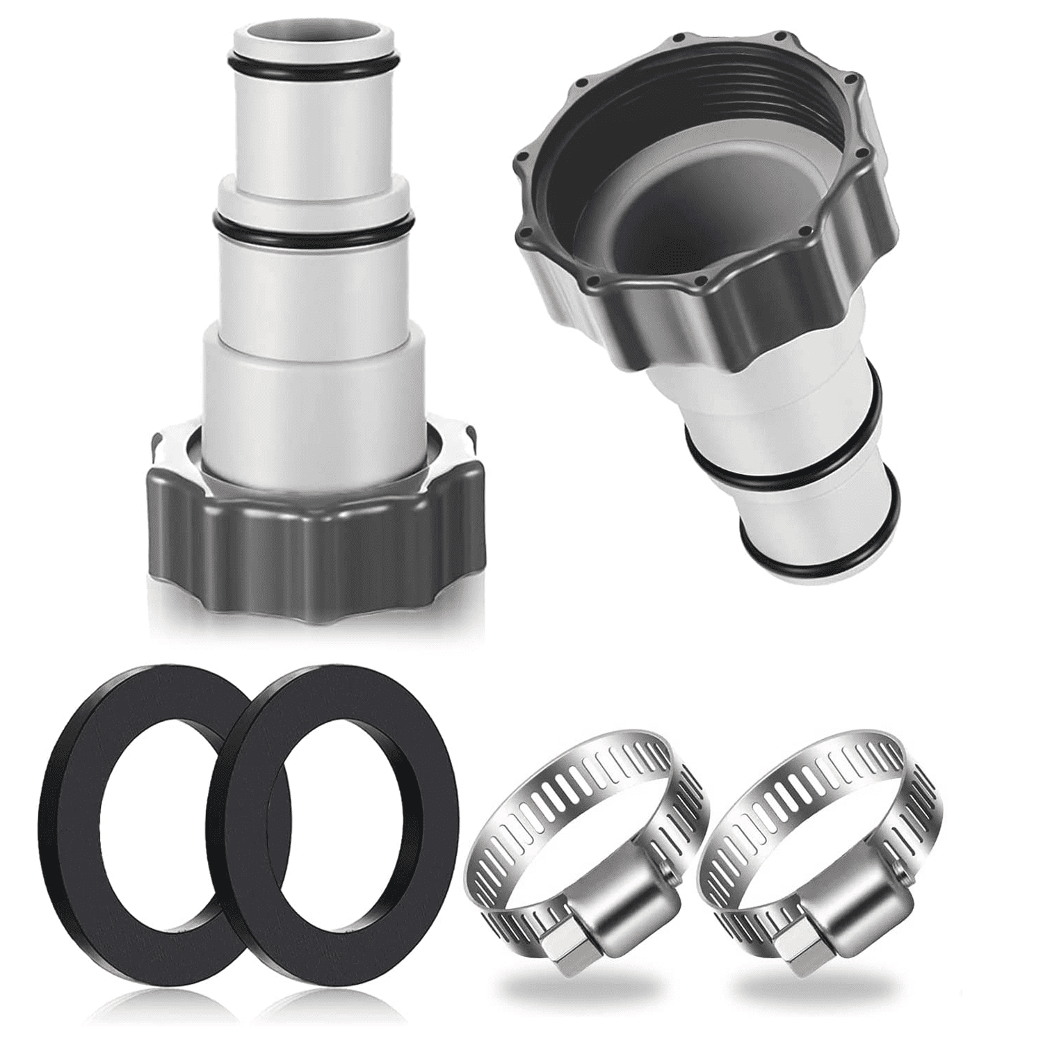 Yozhu 2PCS Pool Hose Adapter, Pool Adapter, Intex Pool Adapter, Pool