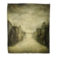 thumbnail image 1 of SIDONKU Throw Blanket Warm Cozy Print Flannel Western Wild West Town on Old Saloon Street Comfortable Soft for Bed Sofa and Couch 58x80 Inches, 1 of 1