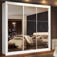 thumbnail image 2 of Ropero Closet Madesa Monaco 3 Puertas Corredizas con Espejo Blanco 10933E, 2 of 9
