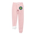thumbnail image 2 of Mefallenssiah Women'S Printing Leggings with Elastic Drawstring Pockets Thick Warm Pants, 2 of 3