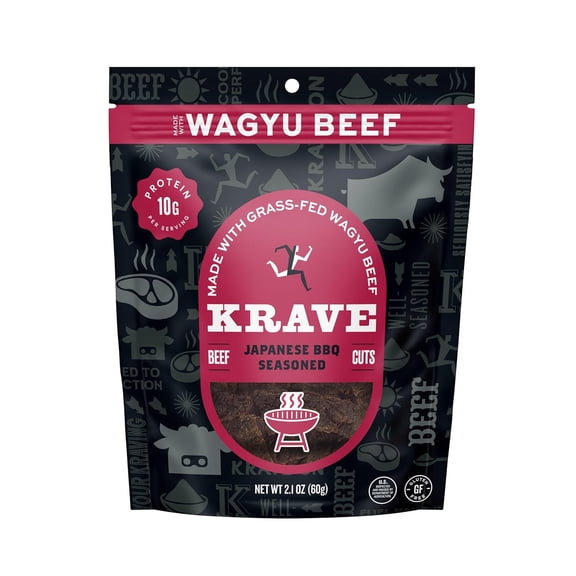 Krave Jerky Japanese Style Bbq Wagyu Beef Jerky, 2.1 Oz