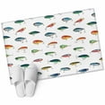 thumbnail image 6 of Colorful Fish Bathroom Rug Washable 2x3 Entryway Rug Non Slip Watercolor Cartoon Fishing Front Door Mat Low Pile Indoor Doormat Throw Floor Carpet for Kitchen Bedroom Entrance, 6 of 8