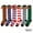Rose Red + Red + Green + Green White Stripes + Blue + Red, variant on Esaierr 6 pairs Kids Girls Christmas Long Striped Socks Bowknot Knee High Tube Socks Thigh High Stockings for Christmas Party 7-12 Years