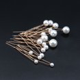 thumbnail image 1 of Horquilla de pelo con perlas de imitación de tamaño europeo y americano, pinza en forma de U para recogido, tocado de novia, horquilla para peinar el cabello, 1 of 6