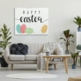 thumbnail image 2 of Stupell Industries Happy Easter Greeting Fun Pattern Spring Holiday Eggs, 48 x 36, Design by Daphne Polselli, 2 of 6