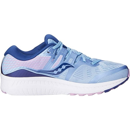 Saucony - Saucony Women's Ride ISO Running Shoe, Blue/Navy/Purple, 5.5
