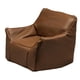 thumbnail image 3 of Modelo de sofá individual en miniatura, mini sillón de lectura, accesorios de bricolaje, accesorios de fotos marrón, 3 of 9