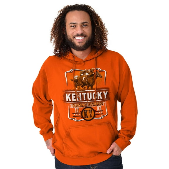 Kentucky Racing Horses Southern Pride Unisex Plus Fleece Graphic Hoodie Brisco Brands 2X