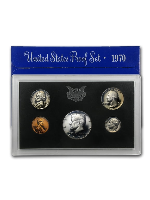 Collectible U.S. Mint 1970 U.S. Proof Set Coins, Silver Bronze