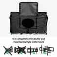 thumbnail image 5 of Outdoor TV Cover 40 to 43 Inches, Brown Blue Wood Grain Cute Dog Paw Cat Paw Waterproof and Weatherproof TV Cover with Remote Control Pocket, Flat Screen TV Cover Protector for Outside TV, 5 of 6