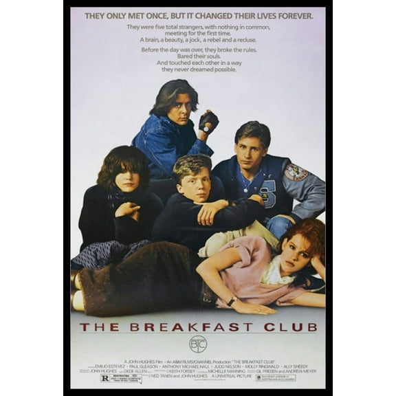 Breakfast Club Movie Movie Poster Laminated & Framed Poster (24 x 36)