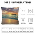 thumbnail image 6 of Acheng Ocean Beach Pillows Covers Tropical Ocean Coast Beach Sunset Nature Decorative Throw Pillow Cushion Cases Accent Pillow Covers for Sofa Bed Car Couch,2 Pcs White, 6 of 6