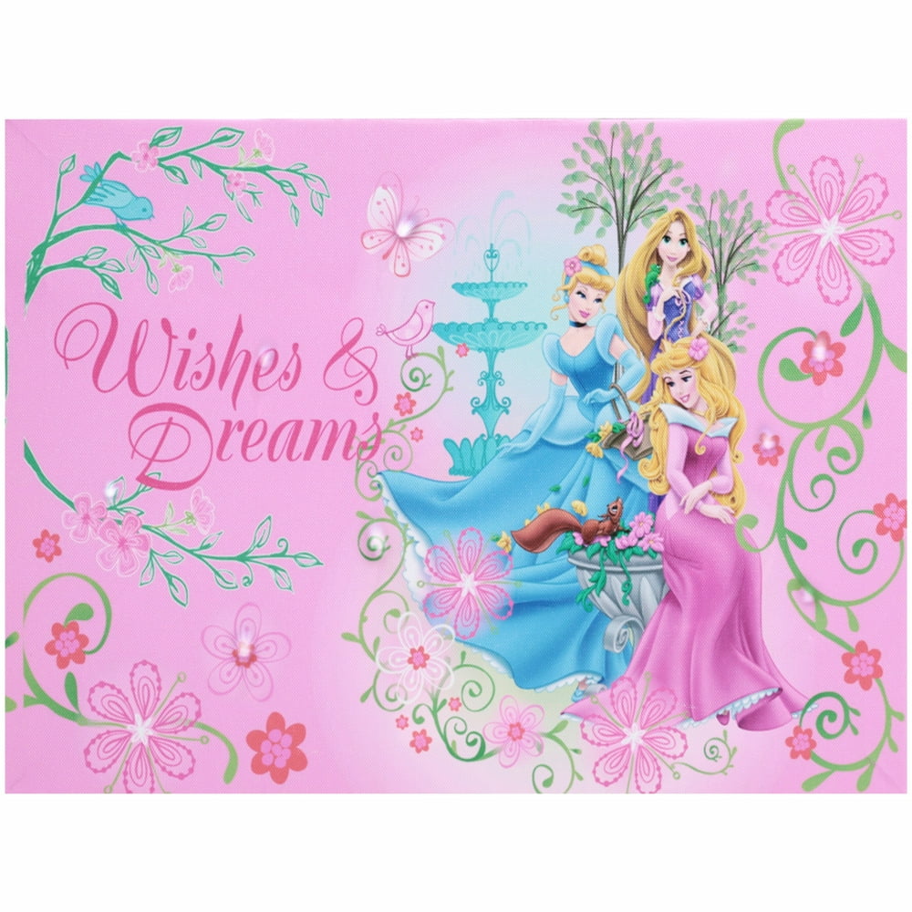 Disney Princess LED Light Up Canvas Wall Art