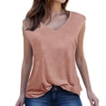 thumbnail image 2 of Ashirexll Sleeveless Tops for Women Solid Color V-Neck Sleeveless Blouses for Layering Outerwear Tops, 2 of 3
