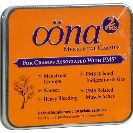 Oona for PMS 2, Menstrual Cramps, 50 CT (Pack of 5)