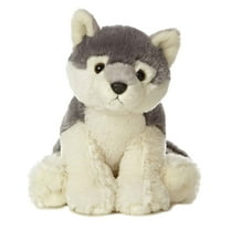 Aurora - Medium Gray Destination Nation - 11" Wolf - Adventurous Stuffed Animal