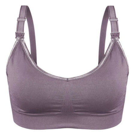 Maternity Plus Size Nursing Bra High Quality Nursing Bra Maternity Breastfeeding Bra Prevent Sagging Plus Size Breast Feeding Bra ()