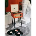 thumbnail image 2 of Arkrocket Discovery Bluetooth Belt Drive Turntable with Speakers & Removable Legs, Orange, 2 of 6