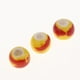 thumbnail image 3 of 100 piezas de cuentas sueltas de cerámica hechas a mano, surtidas, para manualidades. Amarillo y rojo, 3 of 7