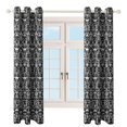 thumbnail image 4 of Bohemia 2 Panels Blackout Curtains for Bedroom Living Room Drapes Kitchen Room Window Blackout Curtain Grommet, 4 of 6