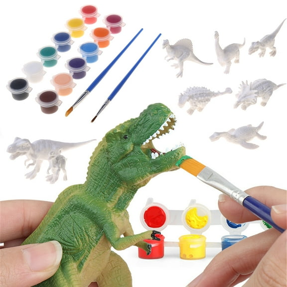 DIY Painting Kits Art Craft Toy Dinosaur Coloring Toy for Toddler Early Learning