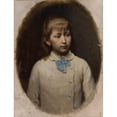 thumbnail image 3 of Leopold Horowitz 15x18 Black Modern Framed Museum Art Print Titled - Portrait of Zosia Kraszewska (1863-) (Between 1872 and 1875), 3 of 5