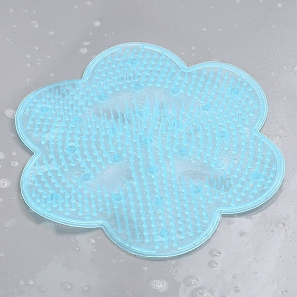 LEUCHTEND Silicone Shower Foot Scrubber Brush Non Slip Bath Massage