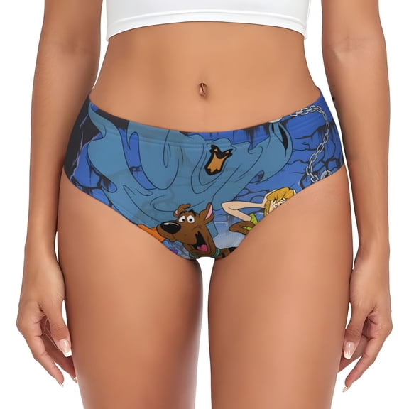 Gokiu Scooby-Doo Womens Underwear Soft Briefs Ladies Breathable Panties Sexy Lingerie