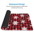 thumbnail image 4 of Balery Snowflakes On A Buffalo Plaid Mouse Pad ,15.8x29.5 In Large Gaming Mouse Pad Desk Mat Long Non-Slip Rubber Stitched Edges,Waterproof Mousepad Desk Mat For Gamer Office Home, 4 of 9