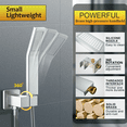 thumbnail image 2 of Fatspas Shower System, 10 inch Wall Mounted Brushed Nickel Shower Faucet Set for Bathroom with High Pressure Rain Shower Head and Handheld Shower Head Set, Shower Combo Set with Valve Body, 2 of 9