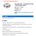 thumbnail image 2 of Rear Brake Rotor - Compatible with 2000 - 2005 Chevy Impala 2001 2002 2003 2004, 2 of 2