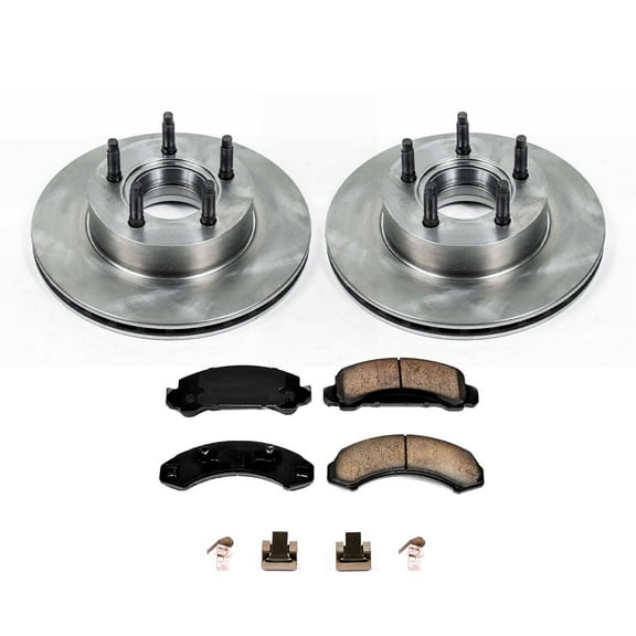 Ultimate Brakes Front Semi-Metallic Brake Pad and Rotor Kit with Hardware WM81178