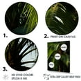thumbnail image 3 of Designart "Embracing Palm Leaves In The Emerald Jungle II" Palms & Palm Trees Floater Framed Canvas Art Print, 3 of 5