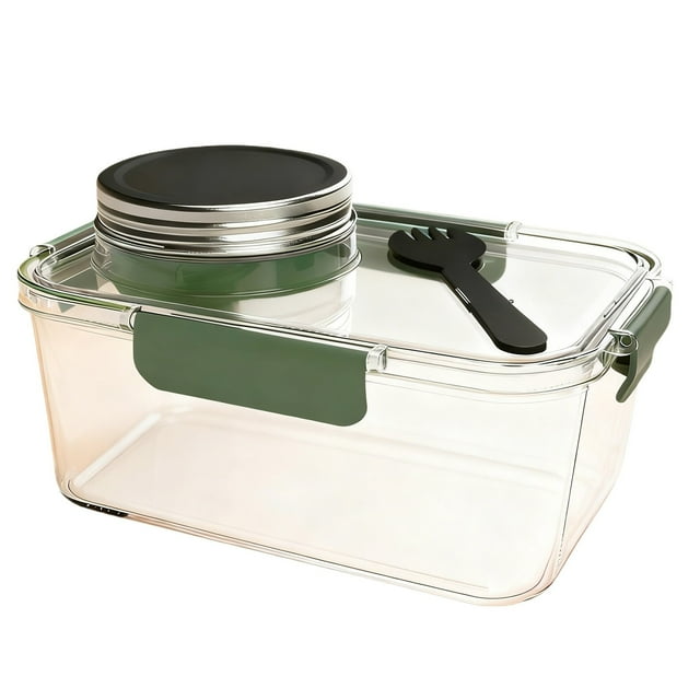 Conteneur Alimentaire Portable avec Compartiment Étanche Dédié pour Stockage Frais Mixte et Pratique