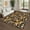 Black, variant on Washable Floral Area Rug with Non-Slip Backing, Stain-Resistant Low Pile Carpet, Farmhouse Style Mat for Living Room and Bedroom