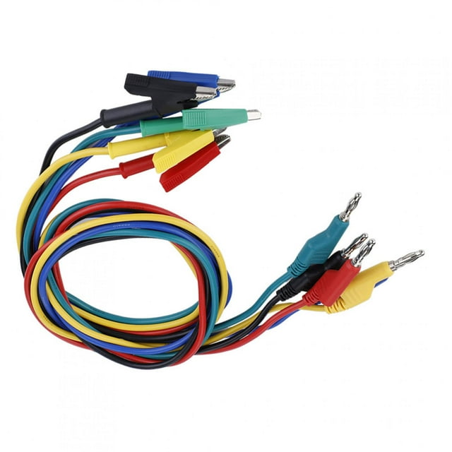 Cable de cocodrilo banana, 5 piezas P1037 Adaptador de cocodrilo banana de alto voltaje Conector de cocodrilo banana confiable y duradero