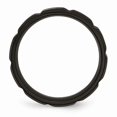 thumbnail image 2 of Titanium Brushed And Polished Black Ip-Plated 8mm Grooved Band (Size 12.5) Made In China tb356-12.5, 2 of 4