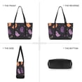 thumbnail image 6 of FORMRS Canvas Laptop Tote Bag for Women with 15.6" Computer Compartments Shoulder Handbag, Halloween Purple Ghosts, 6 of 7