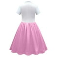 thumbnail image 3 of MEZZALL Girls 1950s Kids Poodle Dress Sundress Retro Dresses, Pink, 18-24 Months, 3 of 3