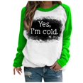 thumbnail image 2 of 2023 Mode pour Femmes Sweatshirt 50% de Réduction sur l'Autorisation T-shirt Imprimé Long Manches Blouse Col Rond Casual Tops Sweatshirt, 2 of 5