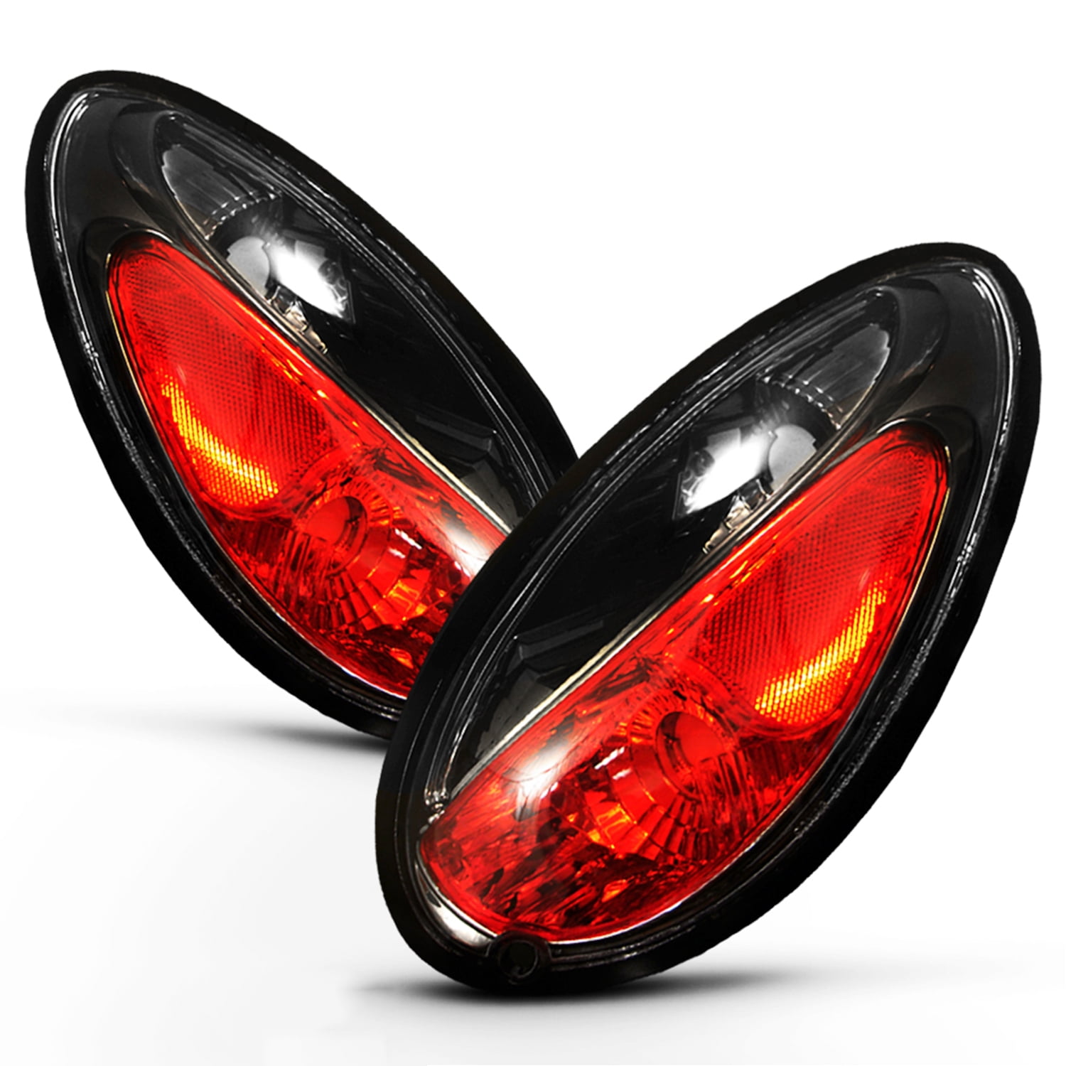 Fits 20012005 Chrysler Pt Cruiser Black Tail Brake Lights Lamps Pair Left+Right