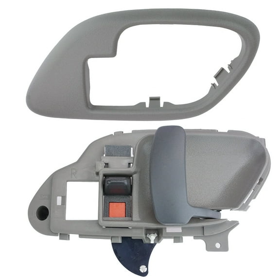 TRQ Gray Interior Inside Door Handle w/ Bezel Passenger Right RH for C/K Pickup DHA35078